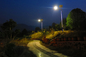 ไฟ LED ถนนพลังงานแสงอาทิตย์ขนาด 55 วัตต์ที่ปรับใช้เองไฟ LED 4200k 12V / 24V อายุการใช้งานยาวนาน ผู้ผลิต