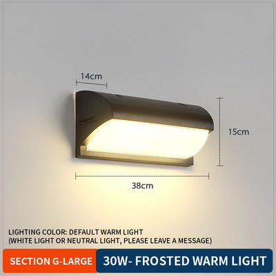 18w 30w 50w Outdoor Waterproof LED Wall Lights Interior 38x15x14cm