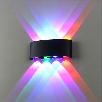 4w 6w Wall Lamp Ac85-265v sand black / sand white 3000k/6000k Aluminum + Acrylic